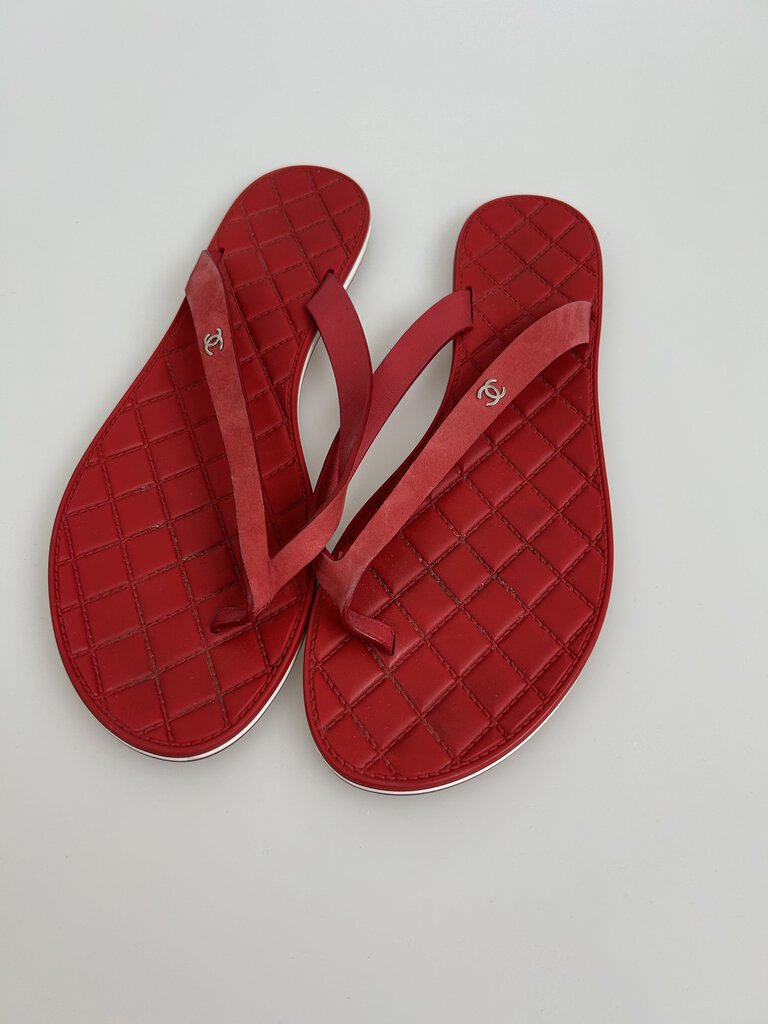 Chanel thong style flip flops - 2015