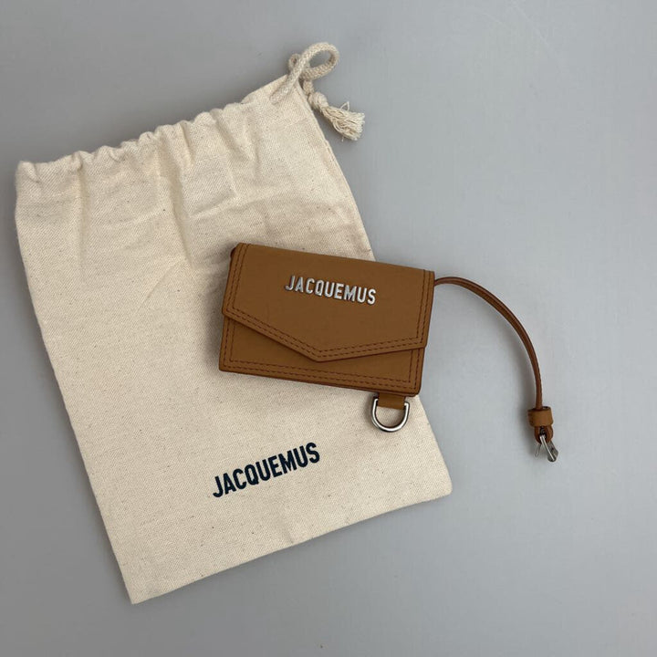 Jacquemus micro crossbody card/keyholder on strap