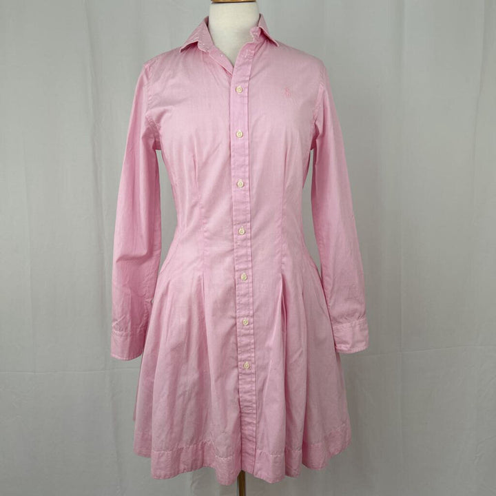 Ralph Lauren Pleated Shirtdress - Size 8