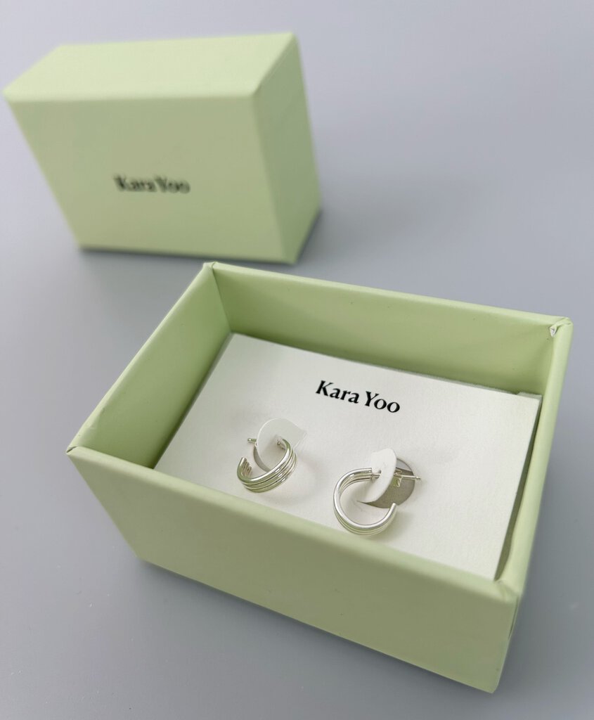 Kara Yoo (Vancouver) "Range Hoops" - Sterling Silver