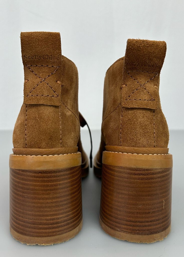 see by chloe "Bonnie" suede heeled boots (size 37)