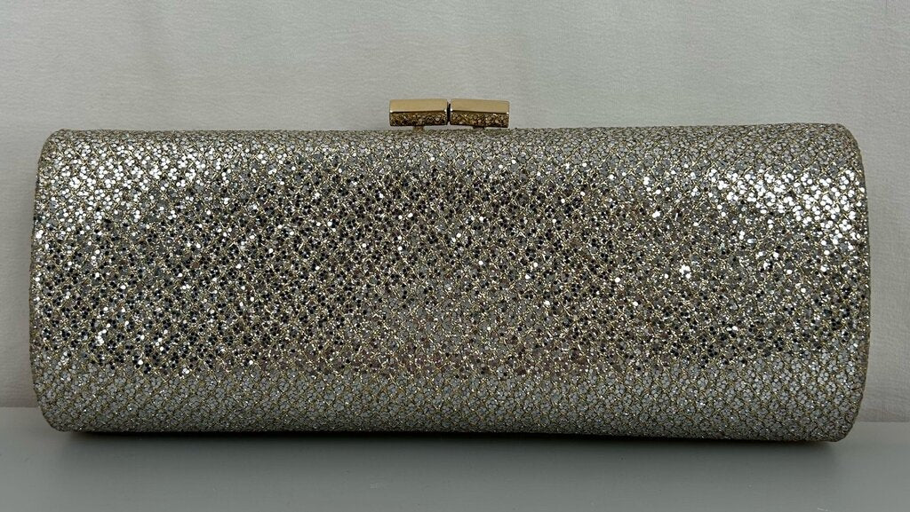 Jimmy Choo glitter kisslock clutch