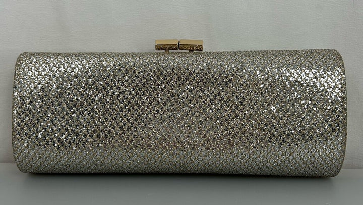 Jimmy Choo glitter kisslock clutch