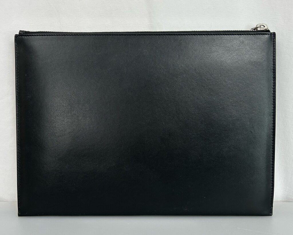 Saint Laurent calf zipper clutch/Ipad case