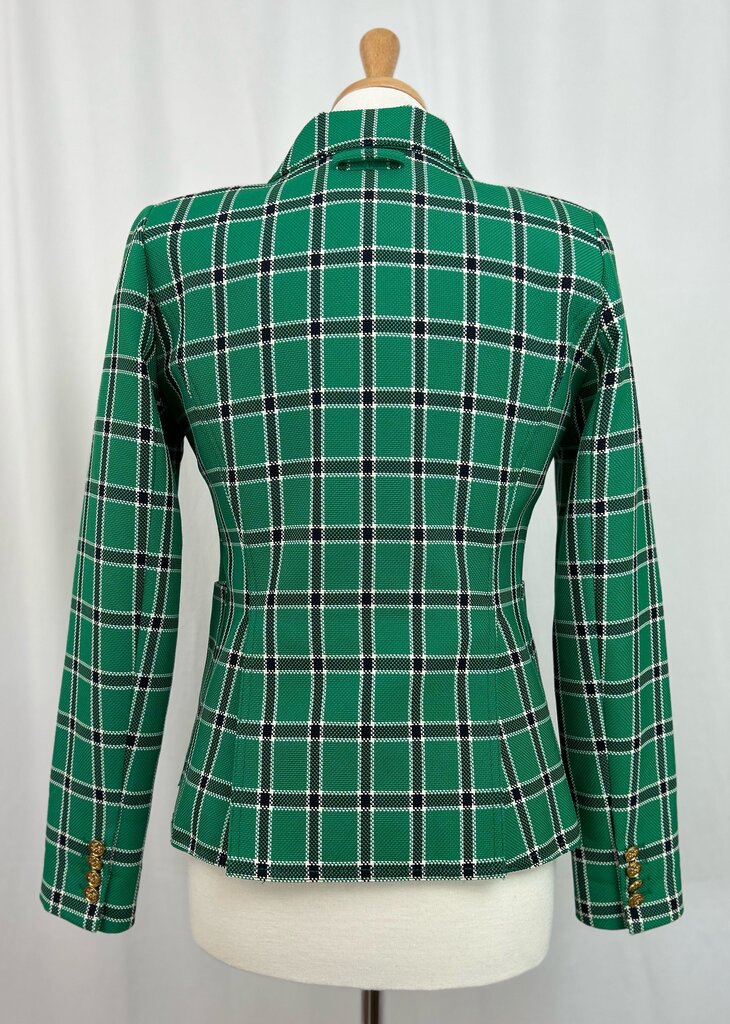 Smythe plaid single button blazer (size 6)