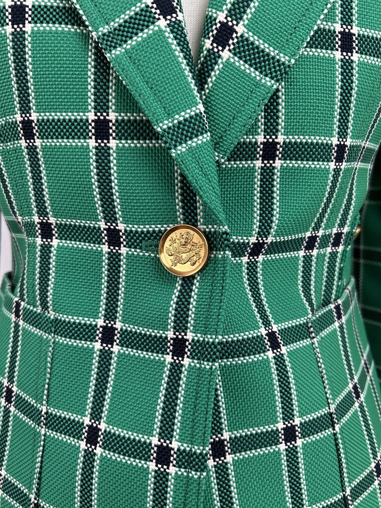 Smythe plaid single button blazer (size 6)