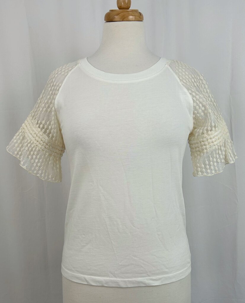 Chloe lace sleeve tee (S)
