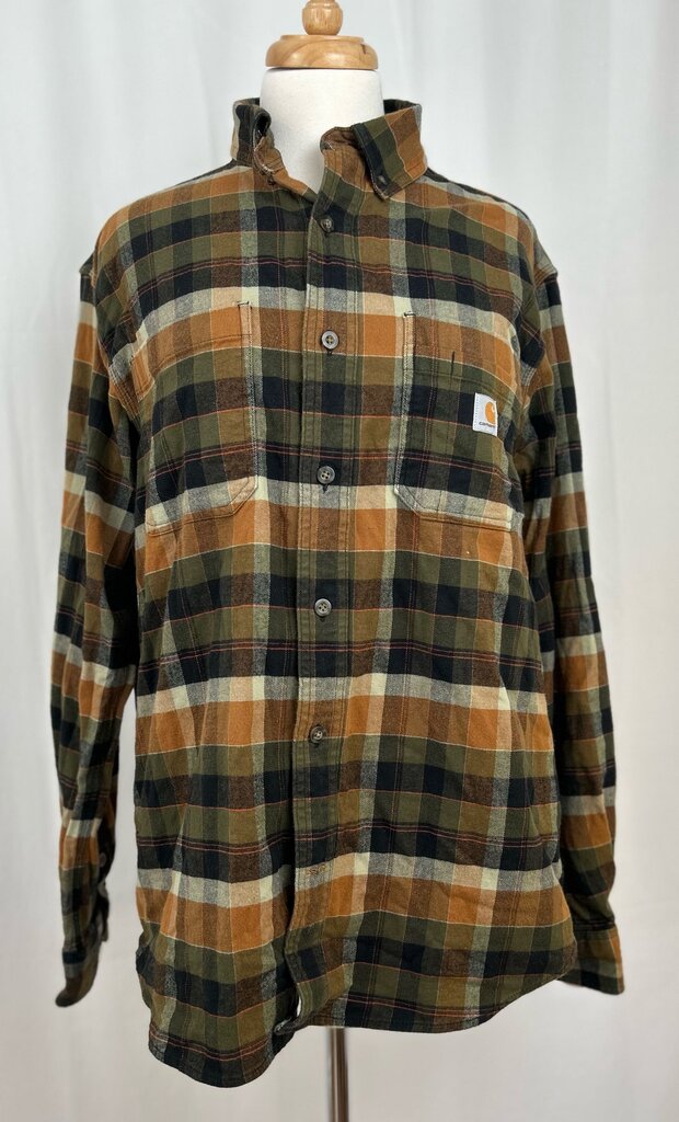 Carhartt MEN'S plaid flannel (M)