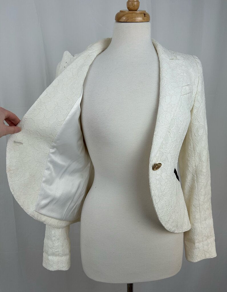 Smythe lacy single-button blazer (size 6)