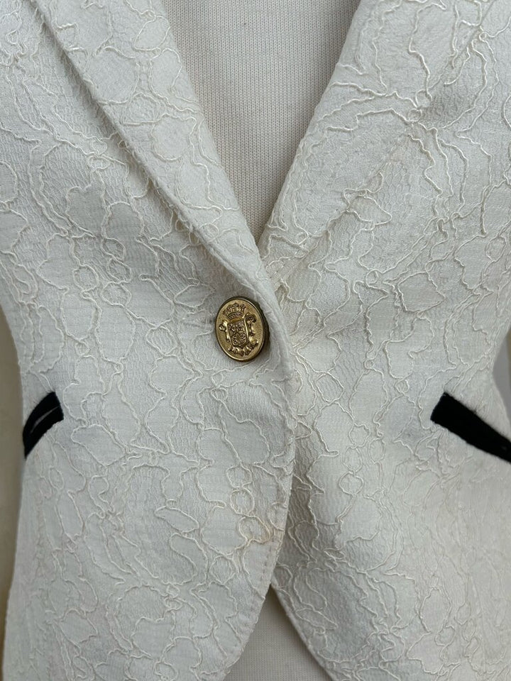 Smythe lacy single-button blazer (size 6)