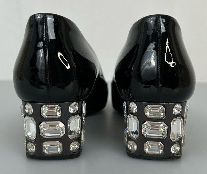 Miu Miu jeweled block heel (size 38.5)