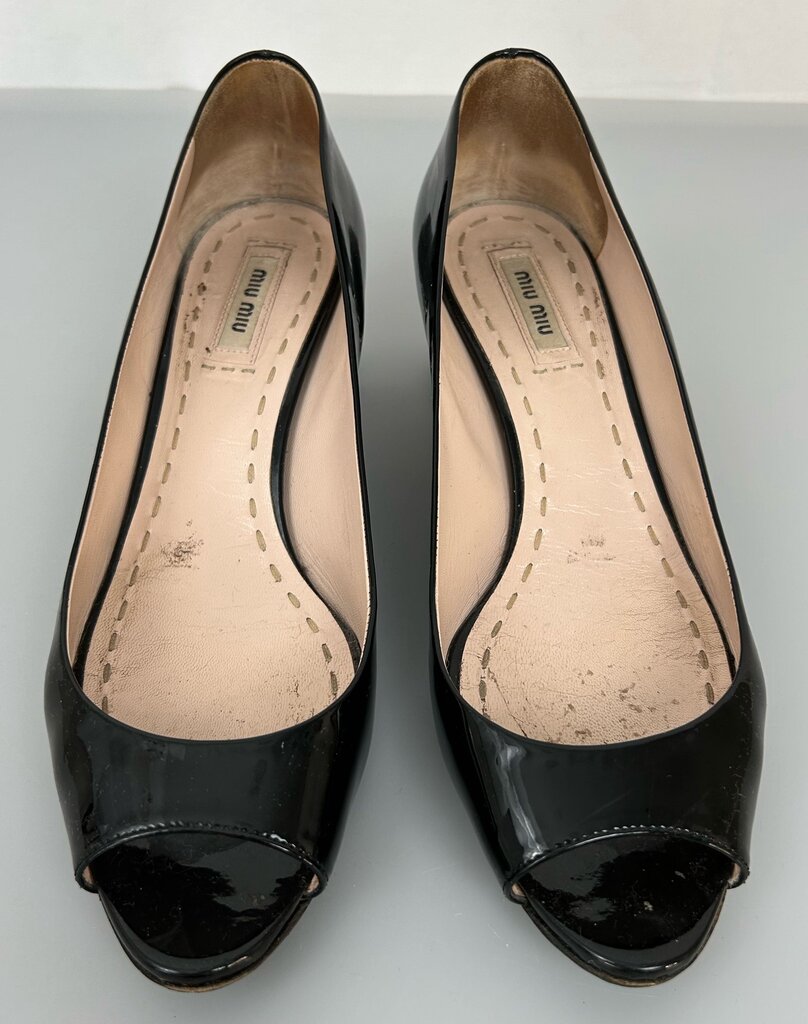 Miu Miu jeweled block heel (size 38.5)