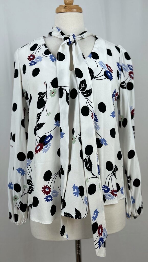 Rixo London pussybow blouse (S)