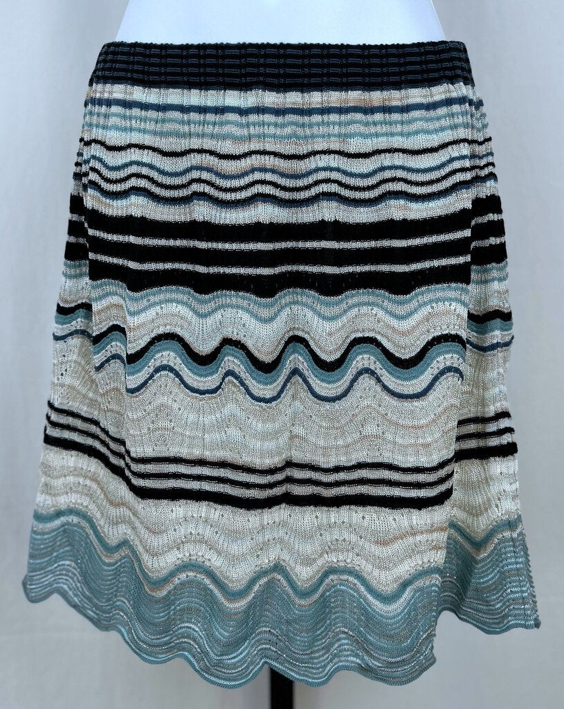 Missoni striped metallic knit mini skirt (S)