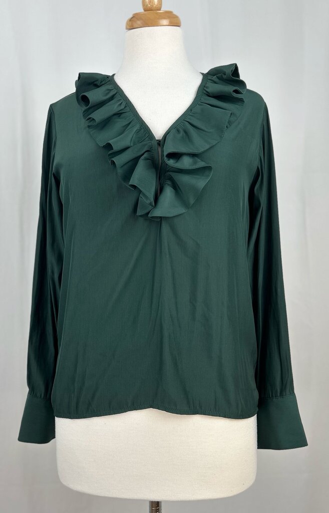 Smythe frilled silky blouse (XS)