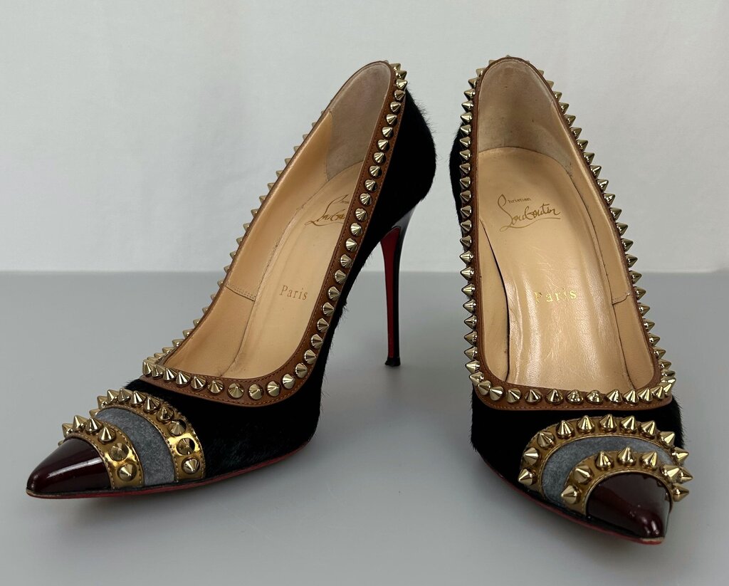 Christian Louboutin Malabar pony hair stiletto (size 8)