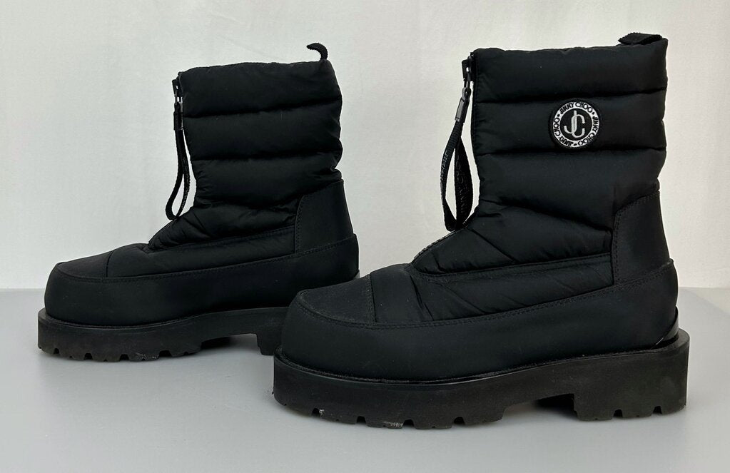 Jimmy Choo "Kai" nylon lug sole winter boot (size 9.5)
