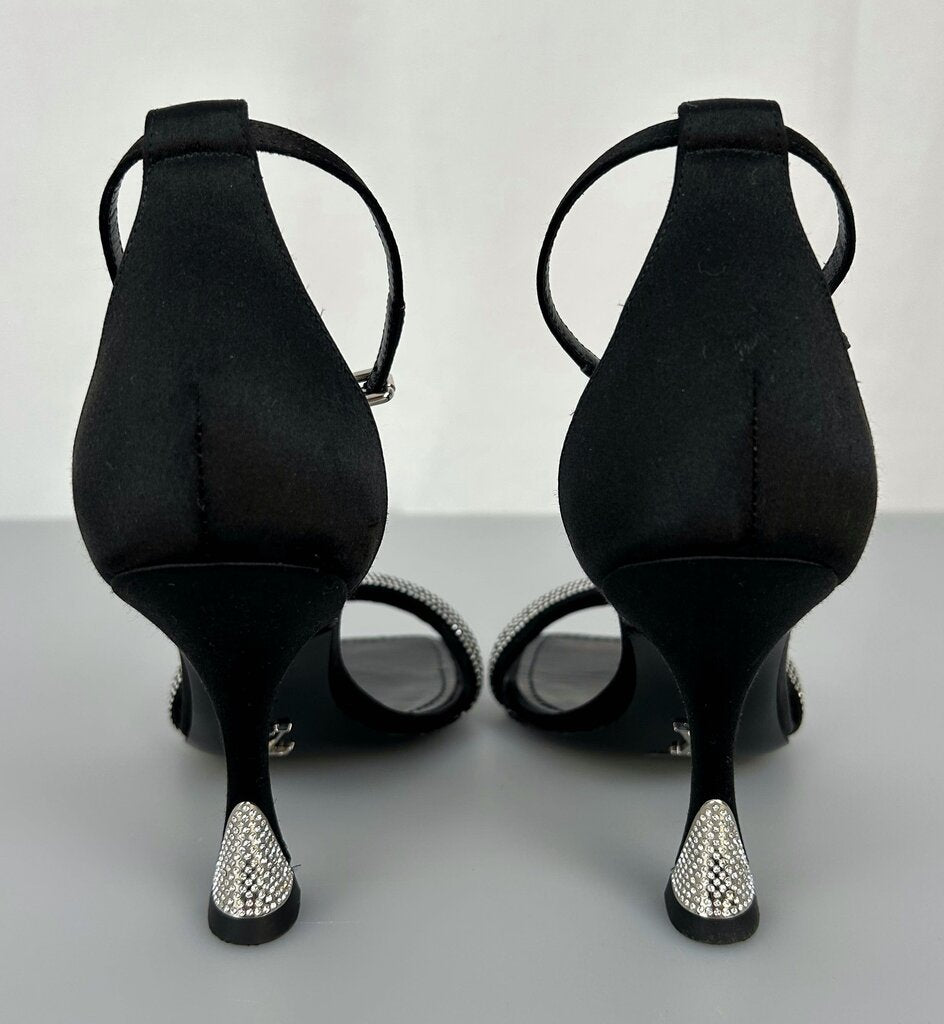 Louis Vuitton "Sparkle" satin heels (size 5)