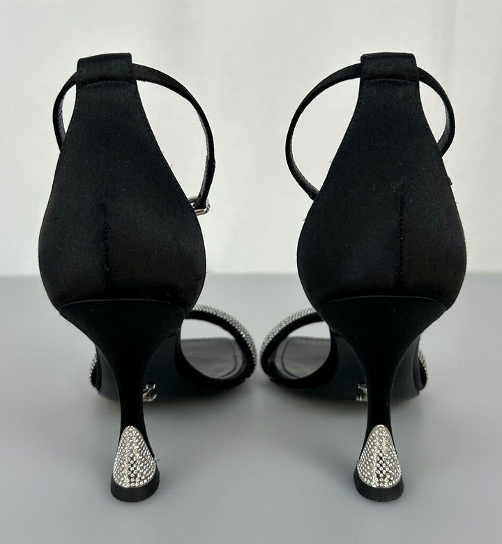 Louis Vuitton "Sparkle" satin heels (size 5)
