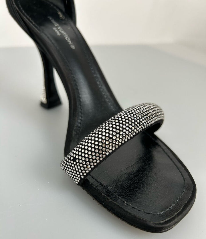 Louis Vuitton "Sparkle" satin heels (size 5)