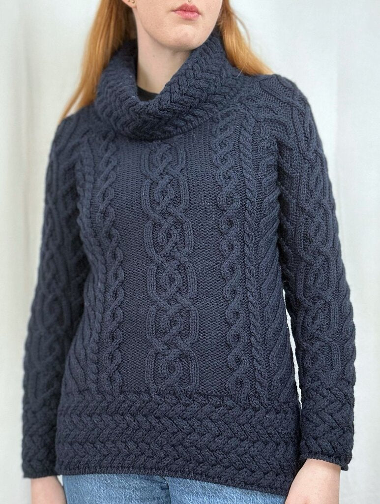 Saol (Ireland) NWT cable knit wool sweater (XS)