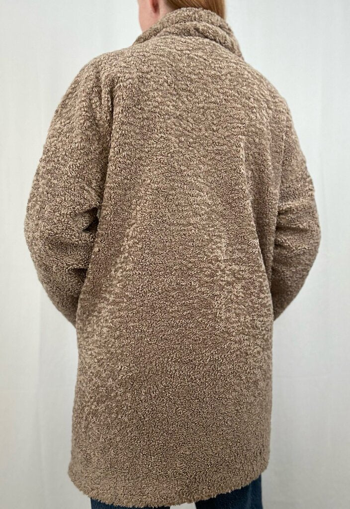Zara oversized teddy coat (M)