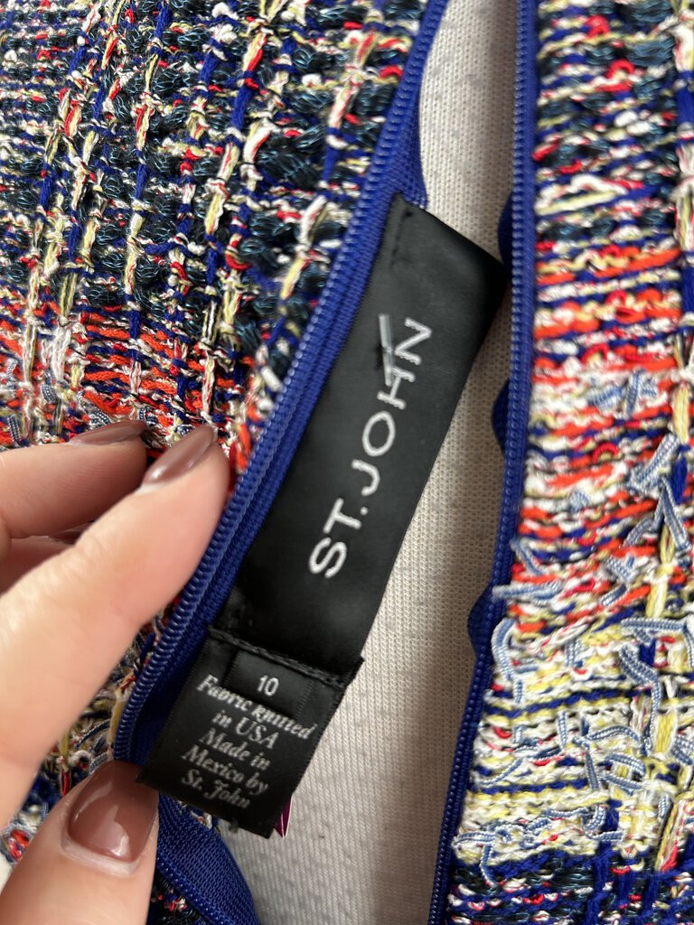 St. John tweed shift dress (size 10)