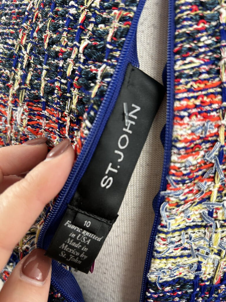 St. John tweed shift dress (size 10)