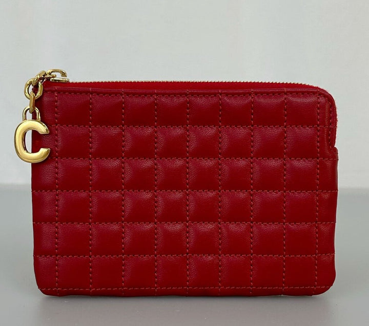 Celine quilted coin/card case