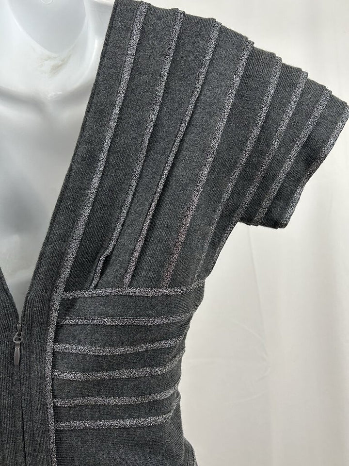 Herve Leger Metallic Bandage Mini Dress (M)