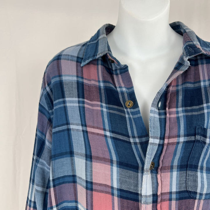 Current Elliott Plaid Flannel Shirt Medium