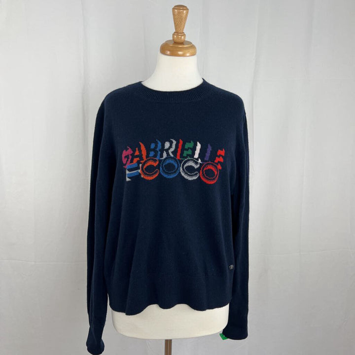 Chanel "Gabrielle Coco" Cashmere logo pullover size 50 (Large)