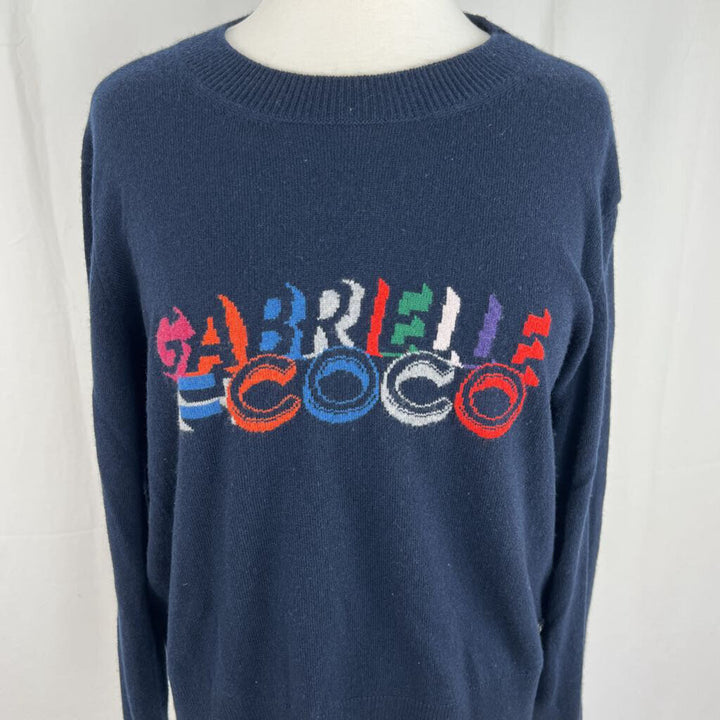 Chanel "Gabrielle Coco" Cashmere logo pullover size 50 (Large)