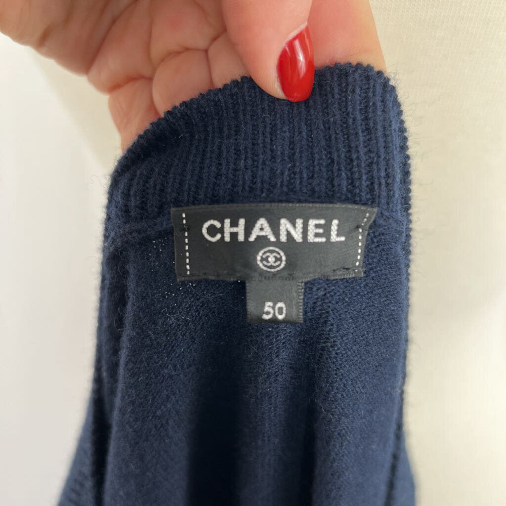 Chanel "Gabrielle Coco" Cashmere logo pullover size 50 (Large)