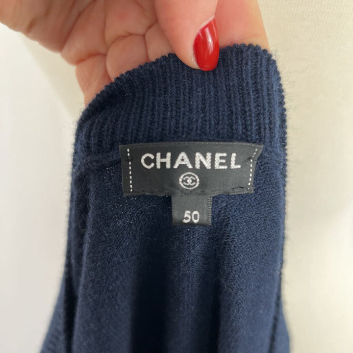 Chanel "Gabrielle Coco" Cashmere logo pullover size 50 (Large)