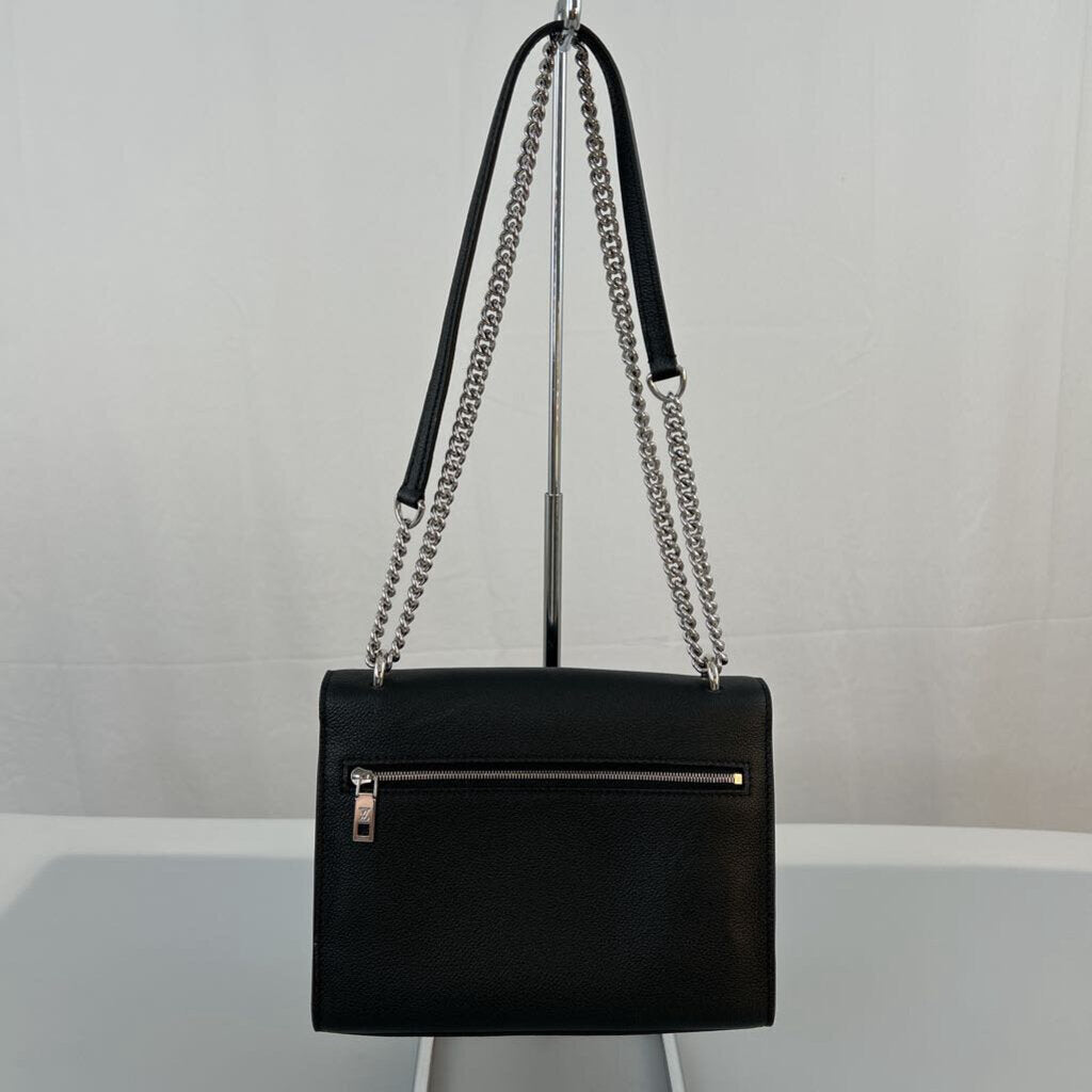 Louis Vuitton "Mylockme" Black Chain Shoulder Crossbody Bag