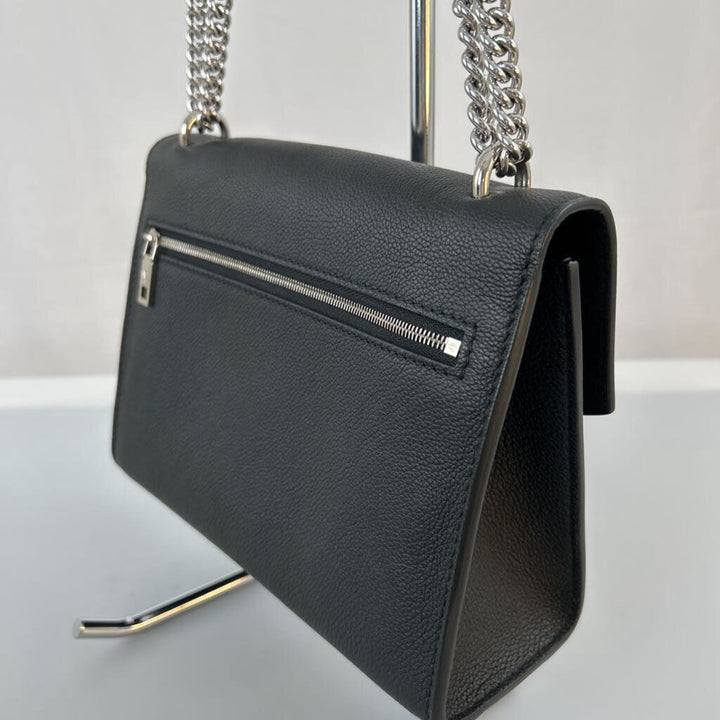 Louis Vuitton "Mylockme" Black Chain Shoulder Crossbody Bag