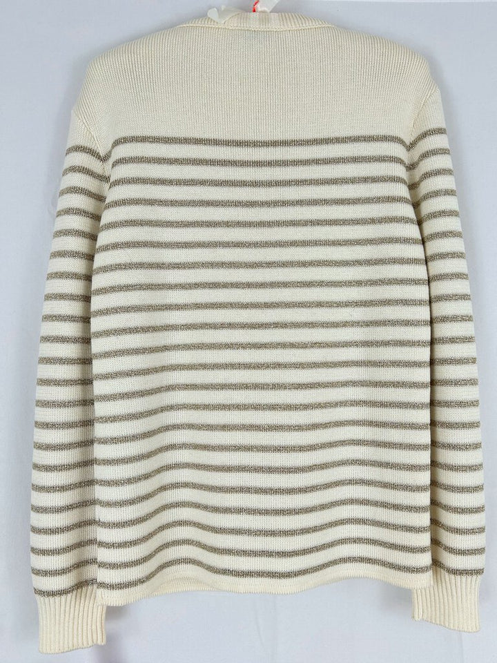 Saint Laurent gold stripe pullover (XS)