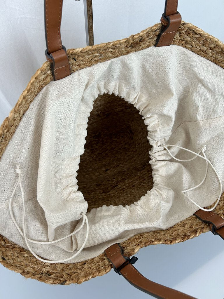 Mango NWT wicker style tote