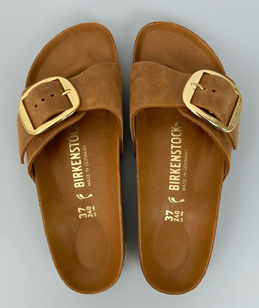 Birkenstock gold buckle sandals (size 37)