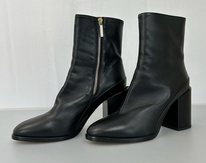 Dear Frances "Spirit" block heel midcalf boots (size 39)