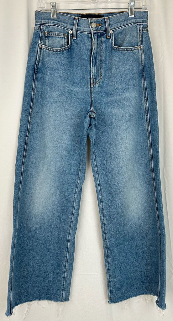 Veronica Beard "Taylor" Wide Leg/Crop/high rise jeans (size 27)