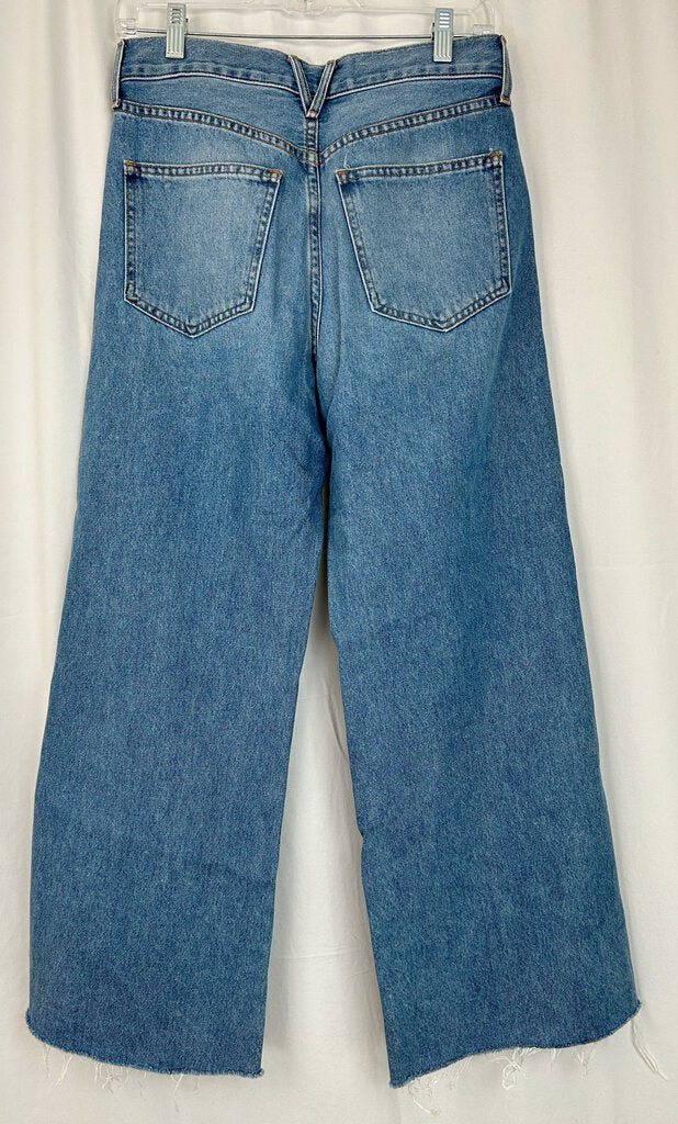 Veronica Beard "Taylor" Wide Leg/Crop/high rise jeans (size 27)