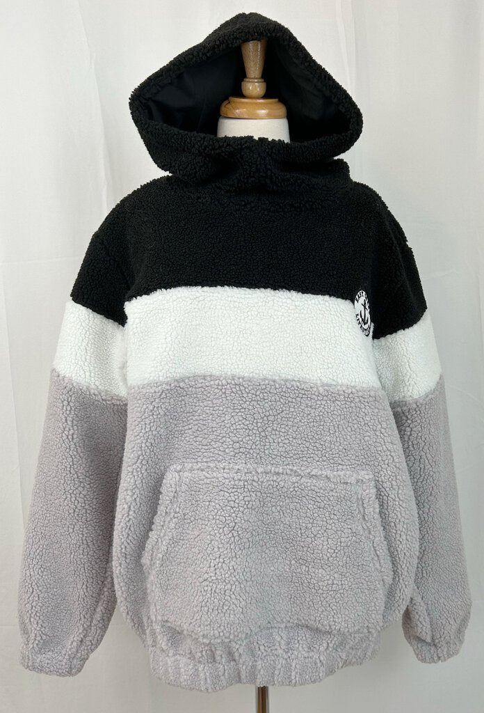 East Coast Lifestyle teddy sherpa hooded pullover (S/M)