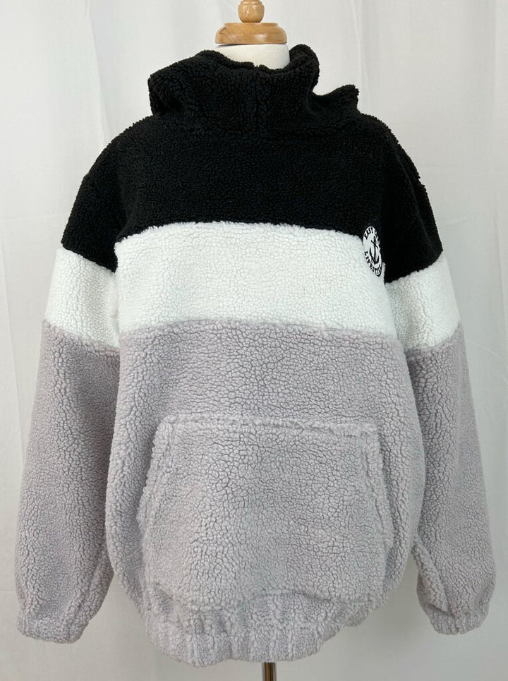 East Coast Lifestyle teddy sherpa hooded pullover (S/M)