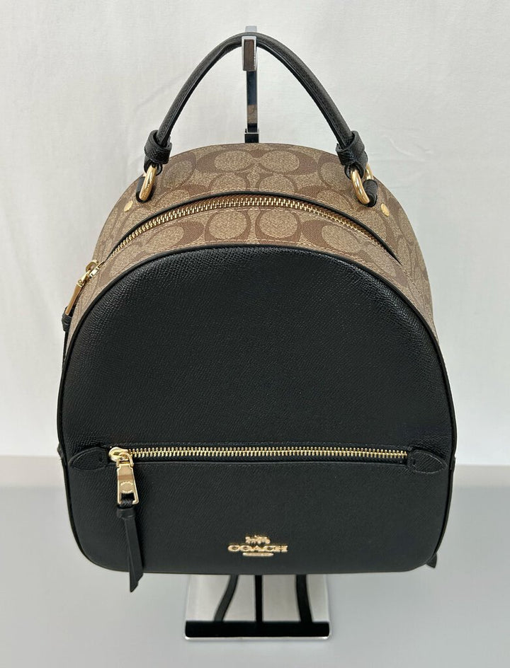 Coach leather/mono structured backpack