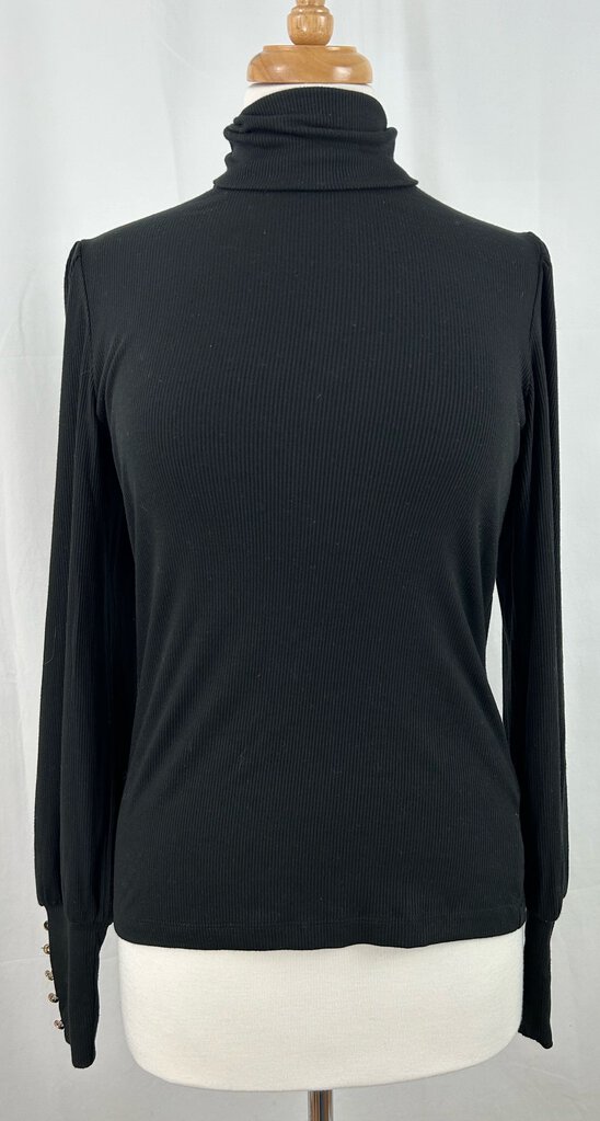 b.young high mock puff sleeve top (M)