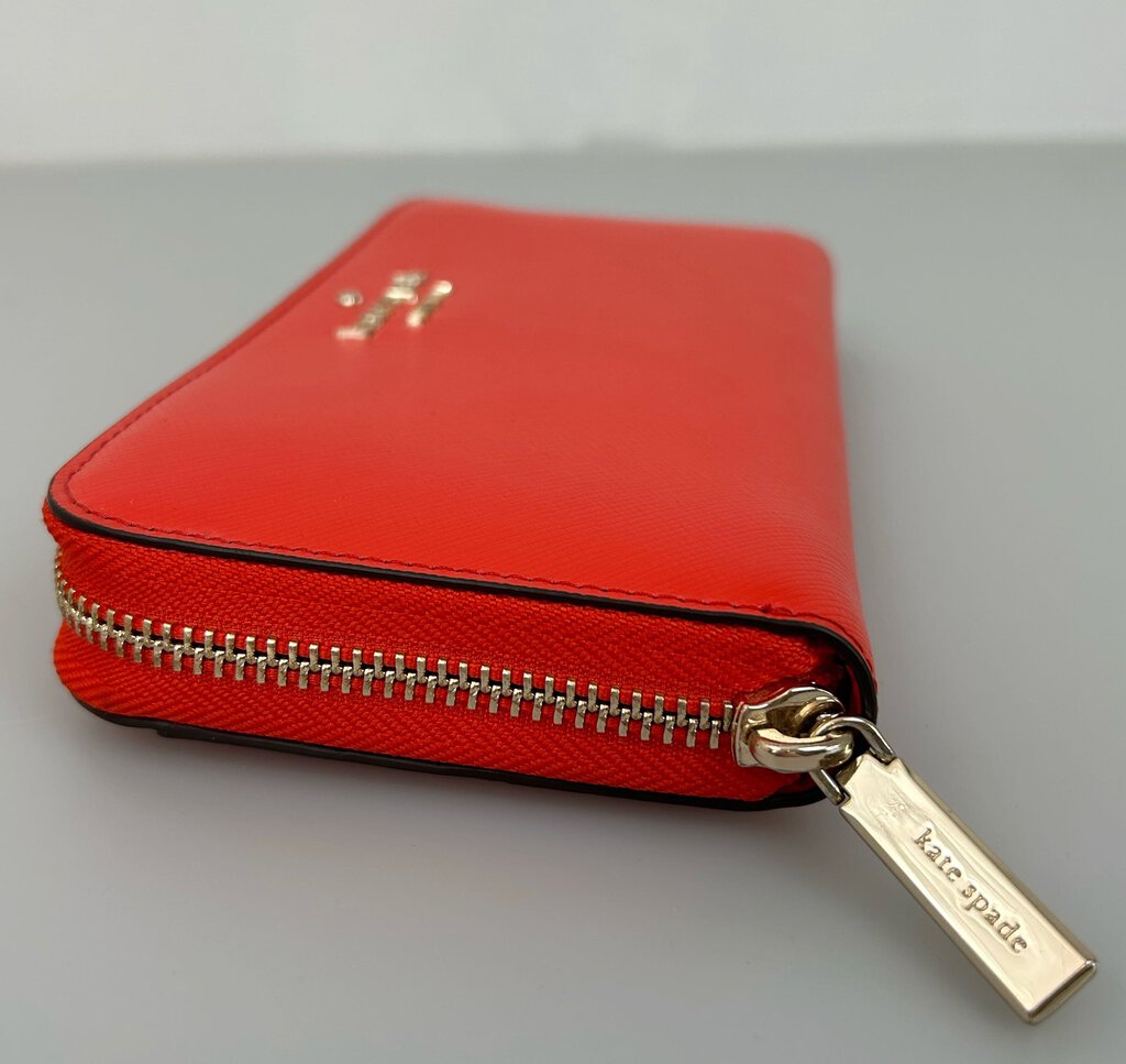 Kate Spade large saffiano zip-round wallet