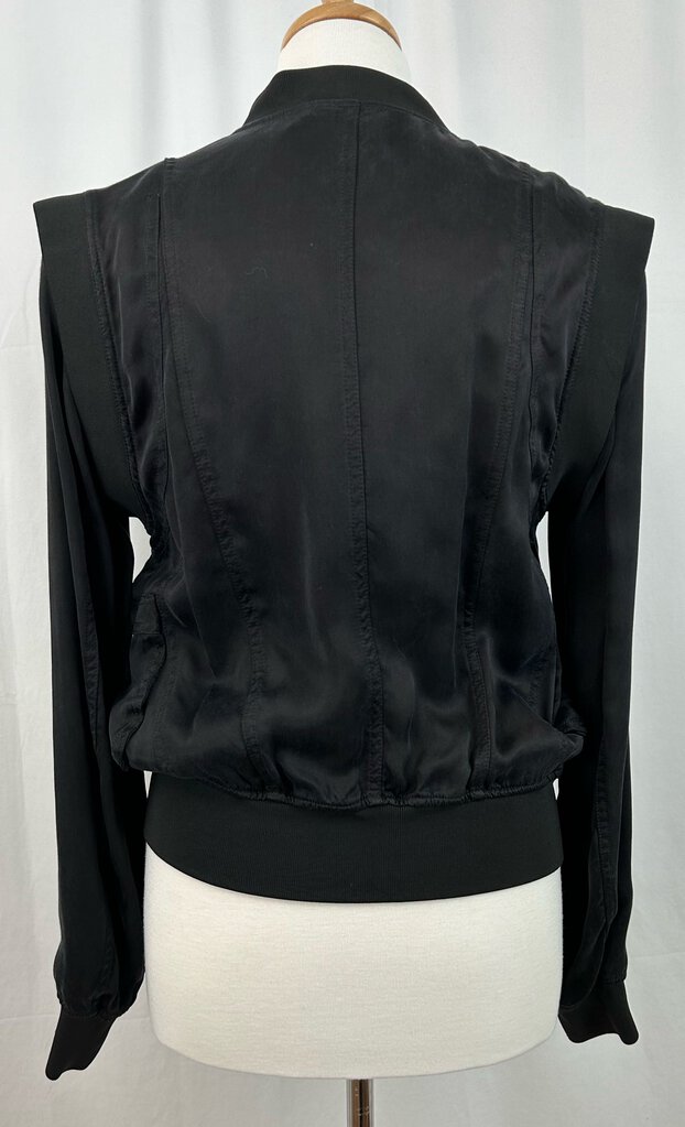 Balmain silky bomber w/gold hardware (size 36)