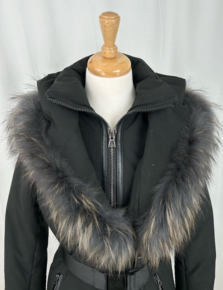 Rudsak layered fur trim belted parka (S)